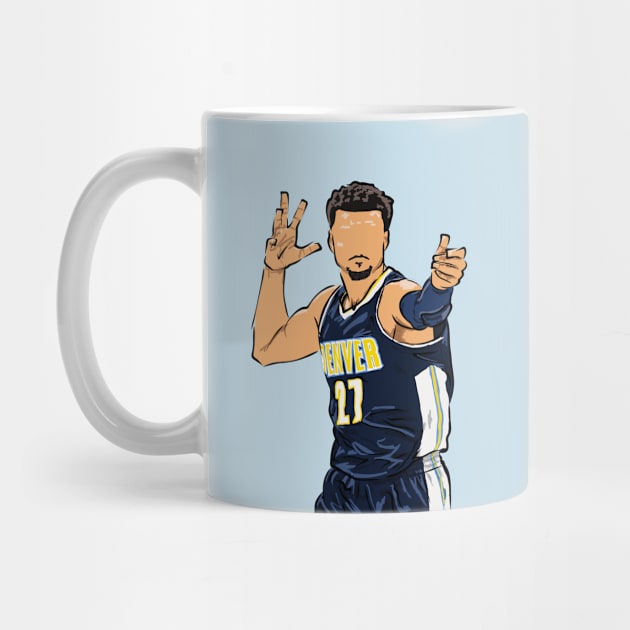 Jamal Murray Blue Arrow Celebration by rattraptees